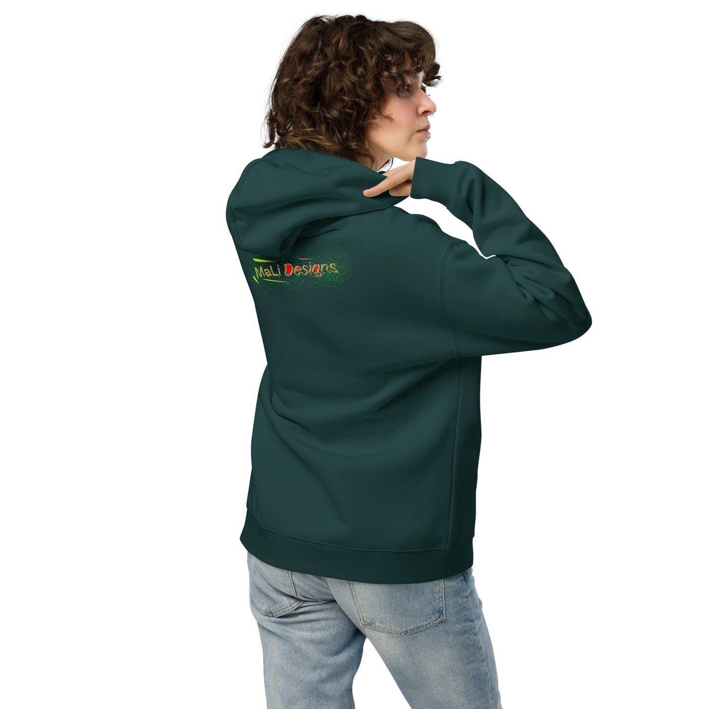 Oversized-Unisex-Hoodie Schmetterling doppelseitiger Druck