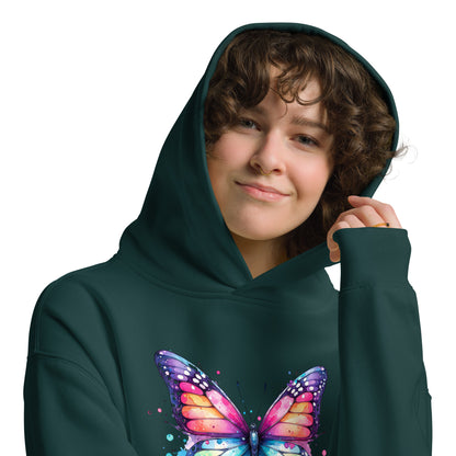 Oversized-Unisex-Hoodie Schmetterling