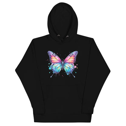 Unisex-Kapuzenpullover Schmetterling