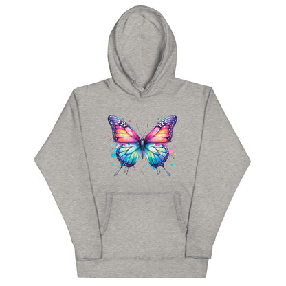 Unisex-Kapuzenpullover Schmetterling