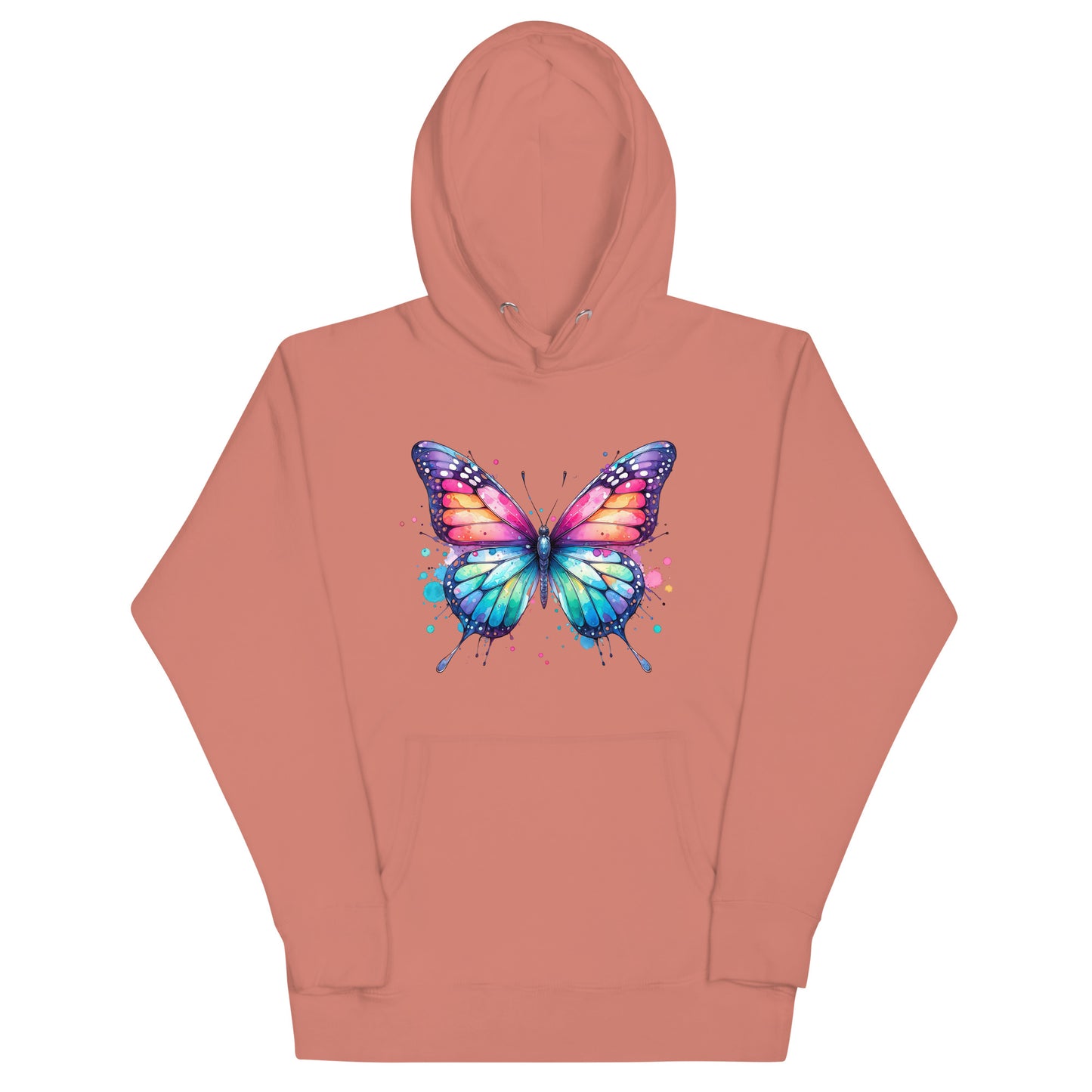 Unisex-Kapuzenpullover Schmetterling