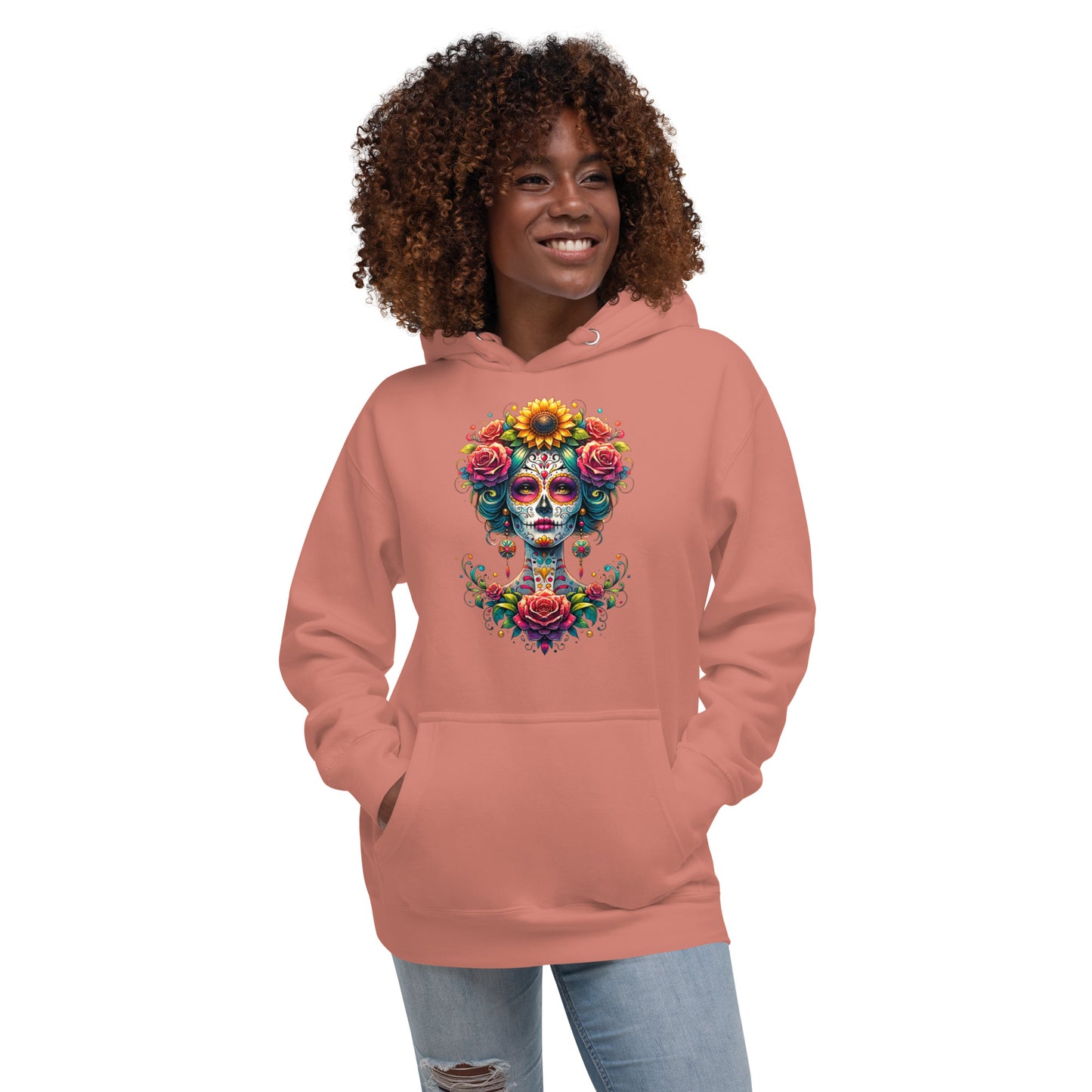 Unisex-Kapuzenpullover La Catrina