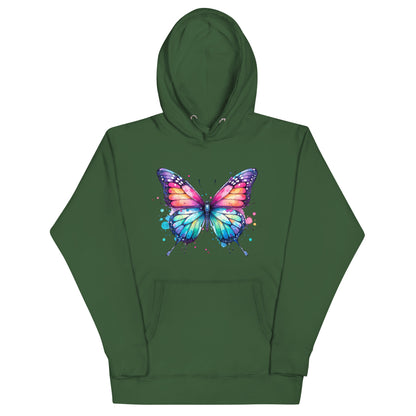 Unisex-Kapuzenpullover Schmetterling