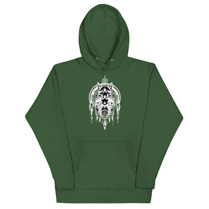 Unisex Hoodie Wolfs-Frau