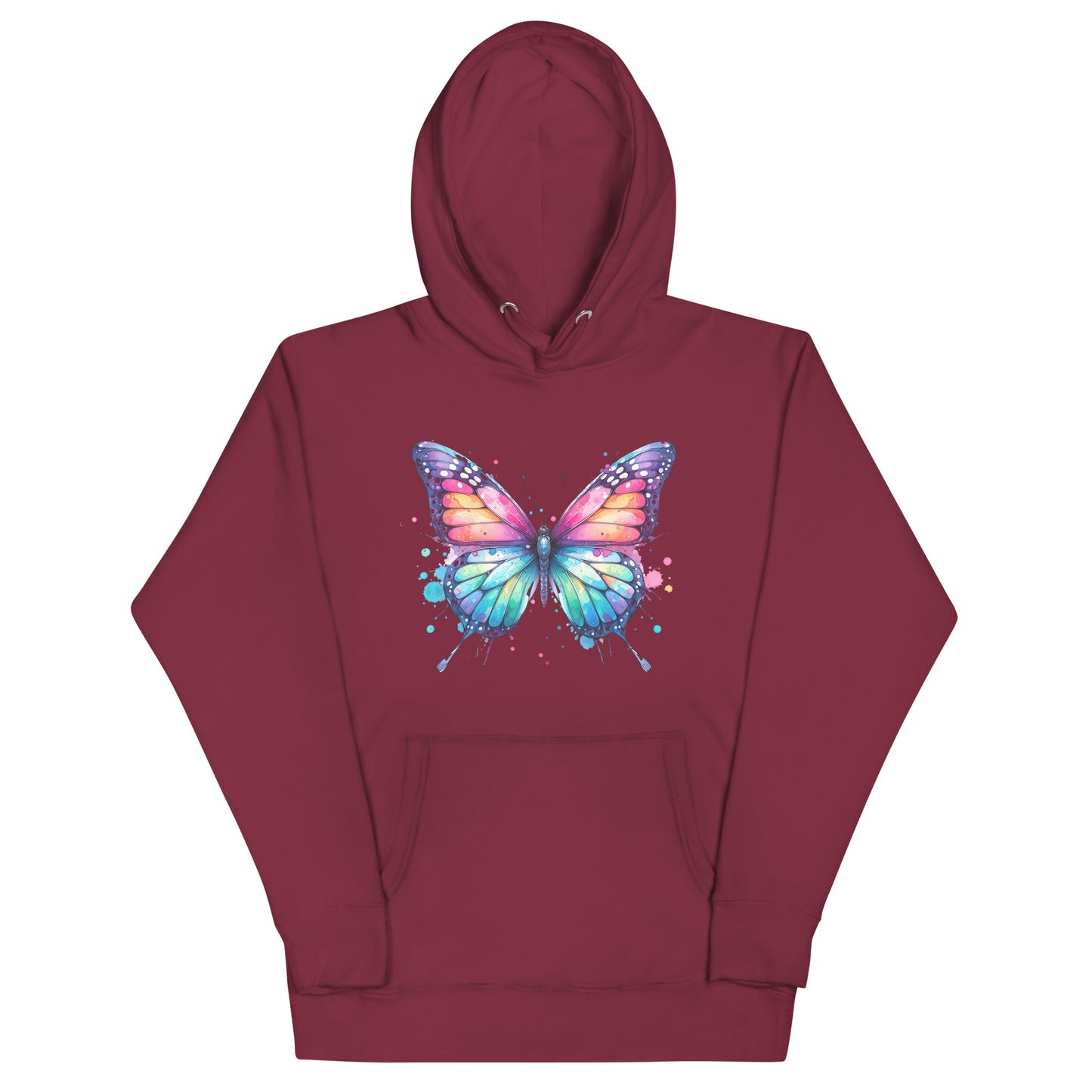 Unisex-Kapuzenpullover Schmetterling