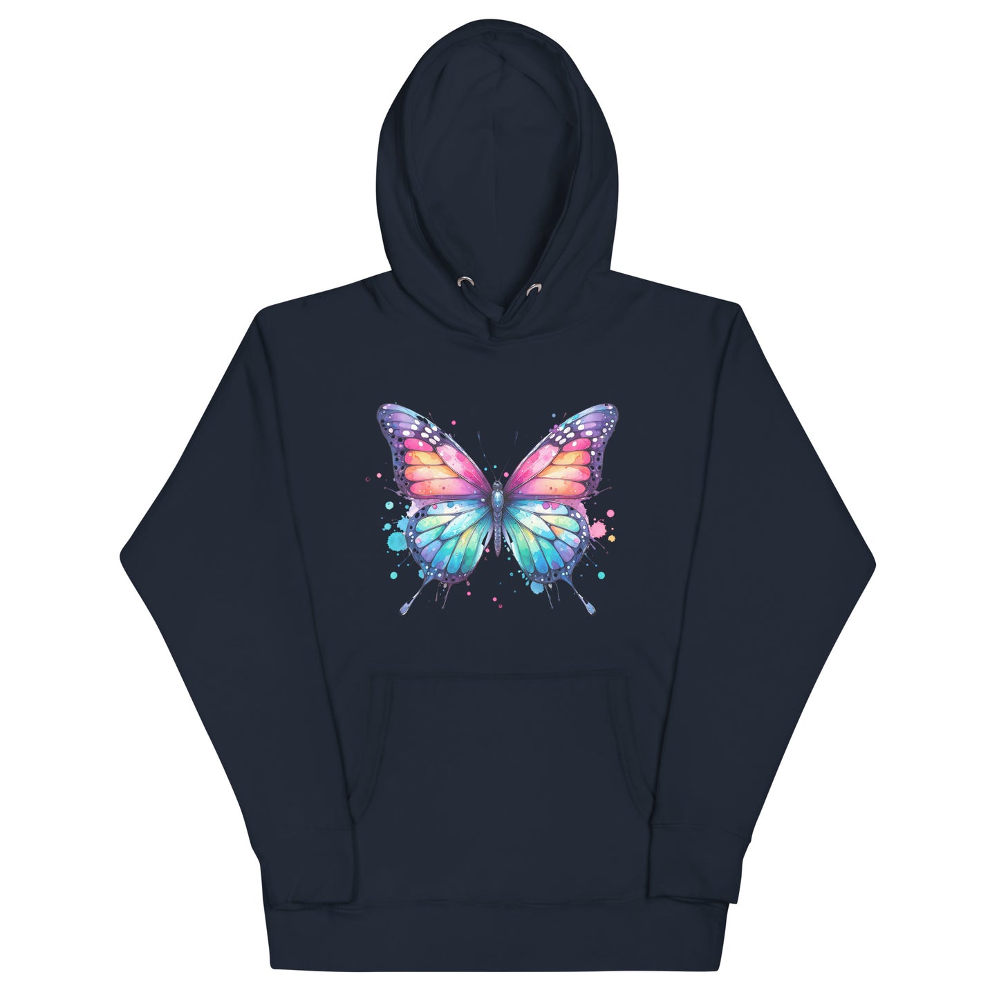 Unisex-Kapuzenpullover Schmetterling