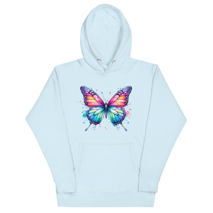 Unisex-Kapuzenpullover Schmetterling