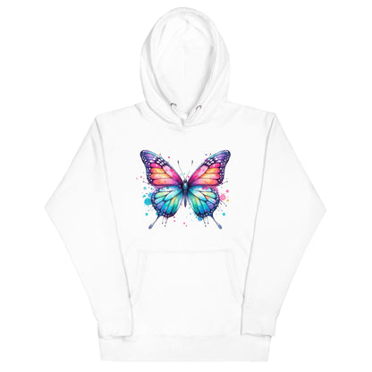 Unisex-Kapuzenpullover Schmetterling