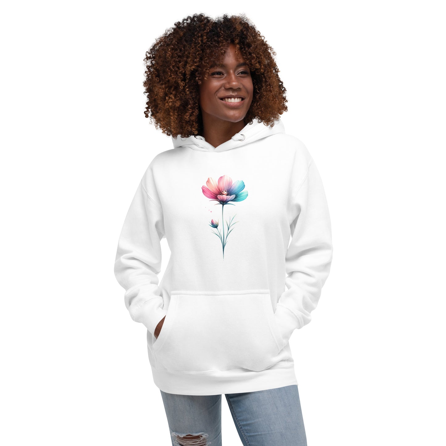 Unisex-Kapuzenpullover Blume