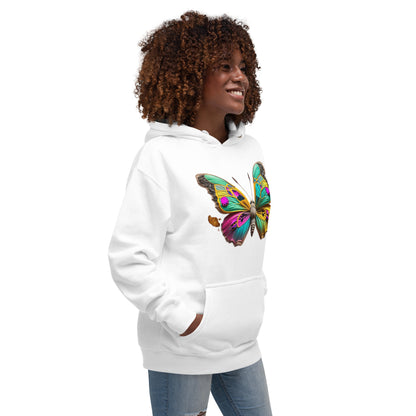 Unisex-Kapuzenpullover Schmetterling 1