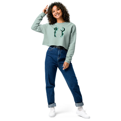 Crop-Pullover Ethno