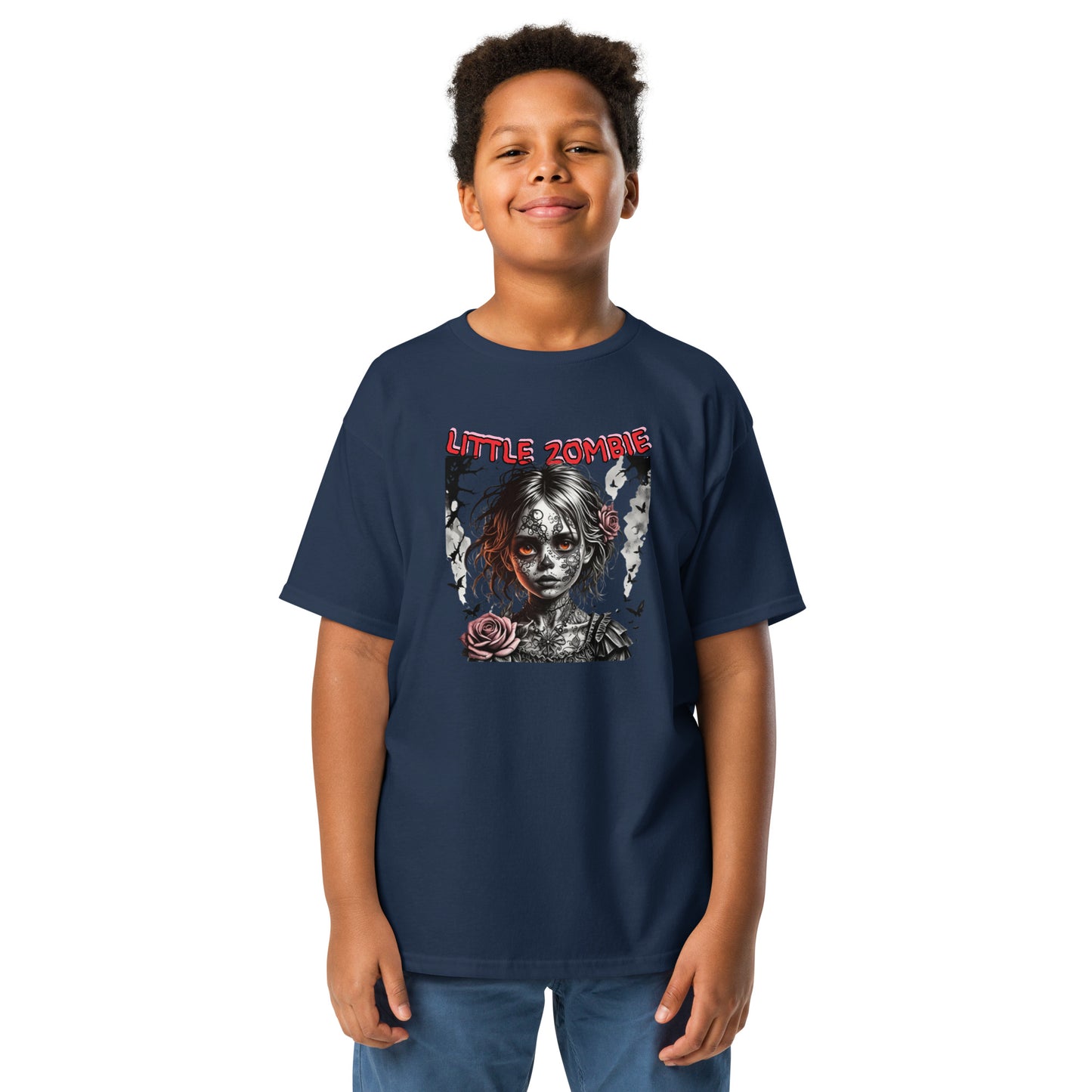 Klassisches Kids-T-Shirt Zombie Girl