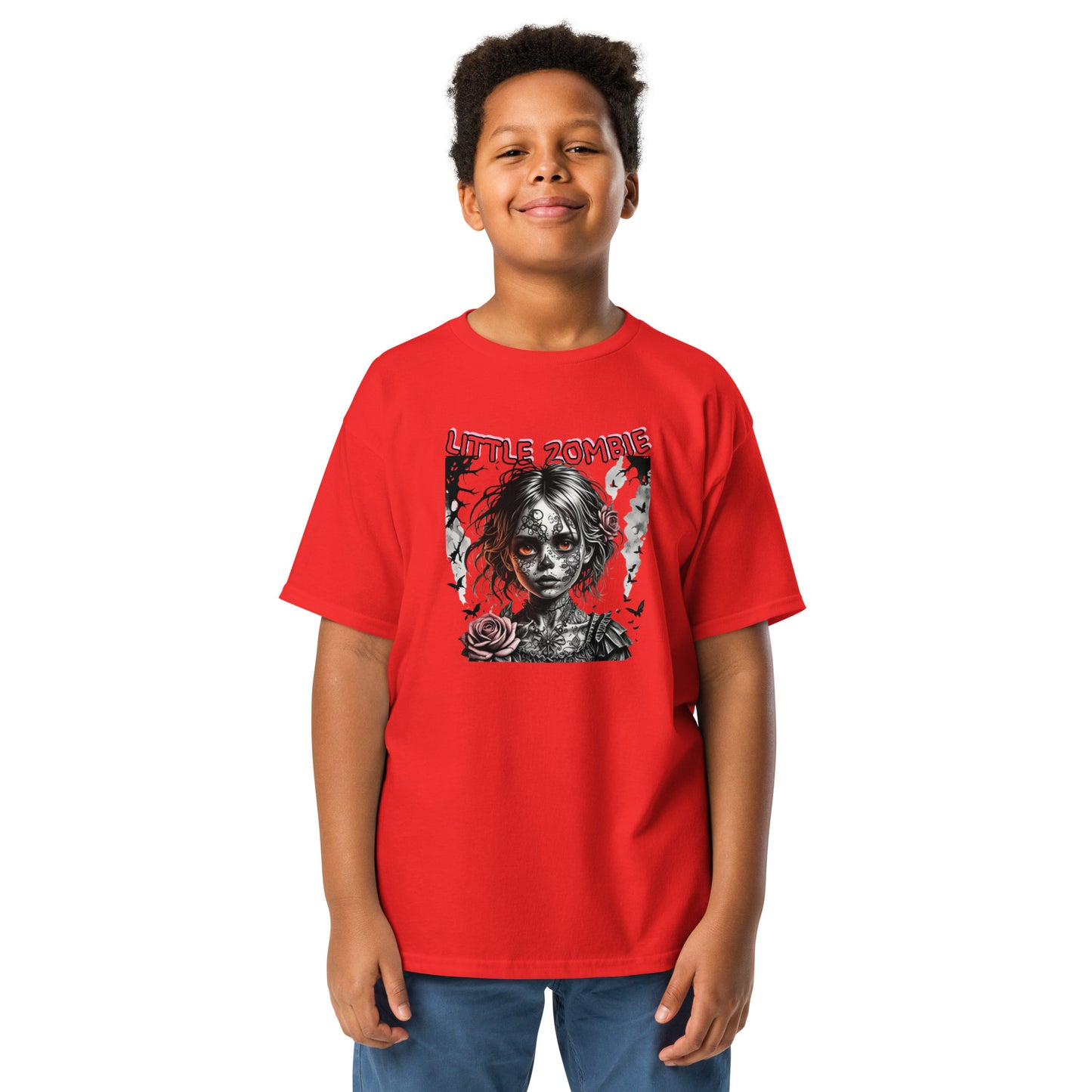 Klassisches Kids-T-Shirt Zombie Girl