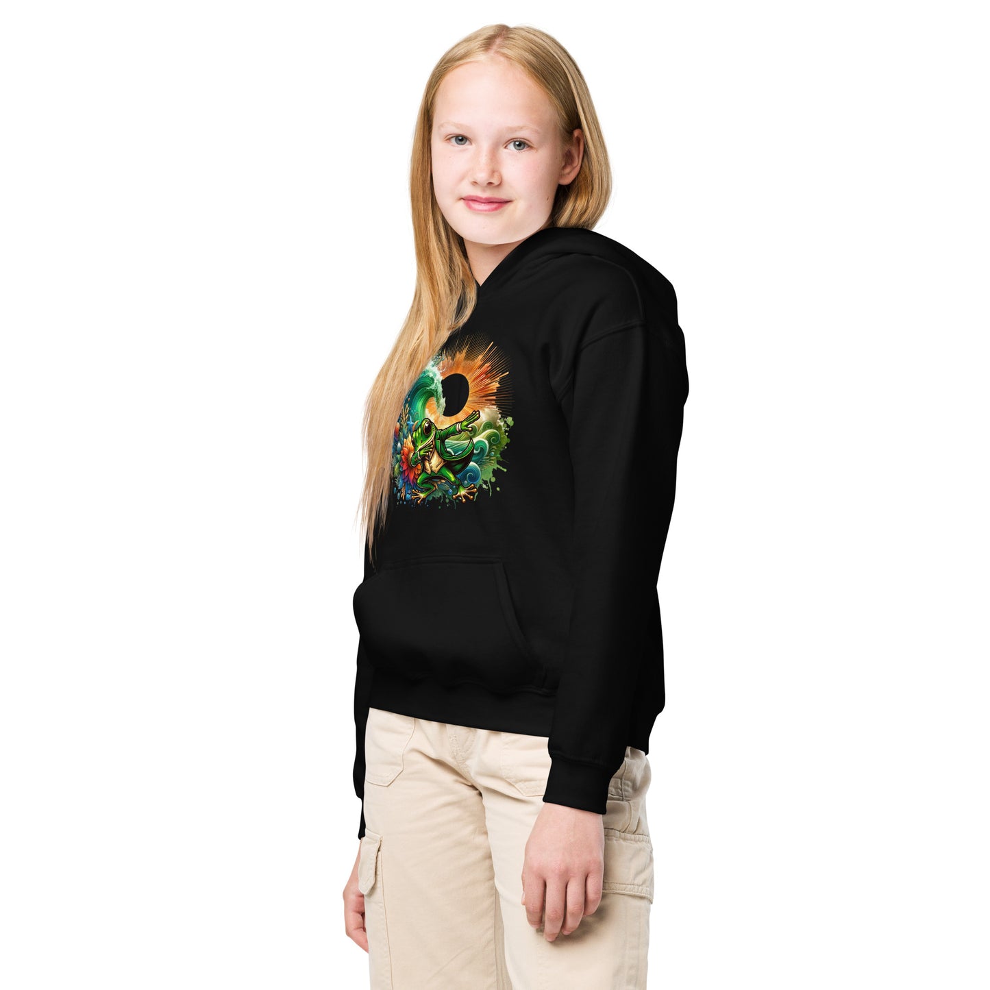 Heavy-Blend Kids-Hoodie Frosch