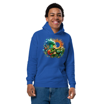 Heavy-Blend Kids-Hoodie Frosch